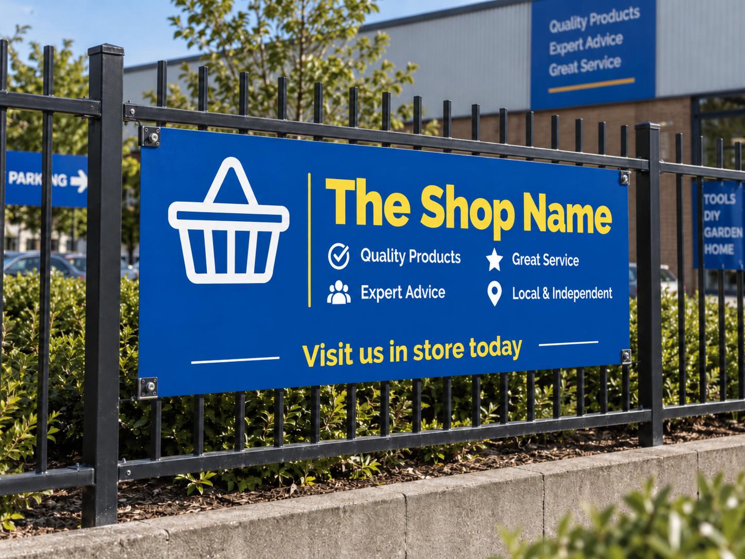 Fence Mounted Sign